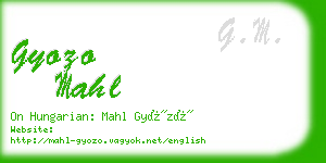 gyozo mahl business card